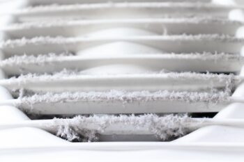 Extremely Dirty And Dusty White Plastic Ventilation Air Grille At Home Close Up, Harmful For Health